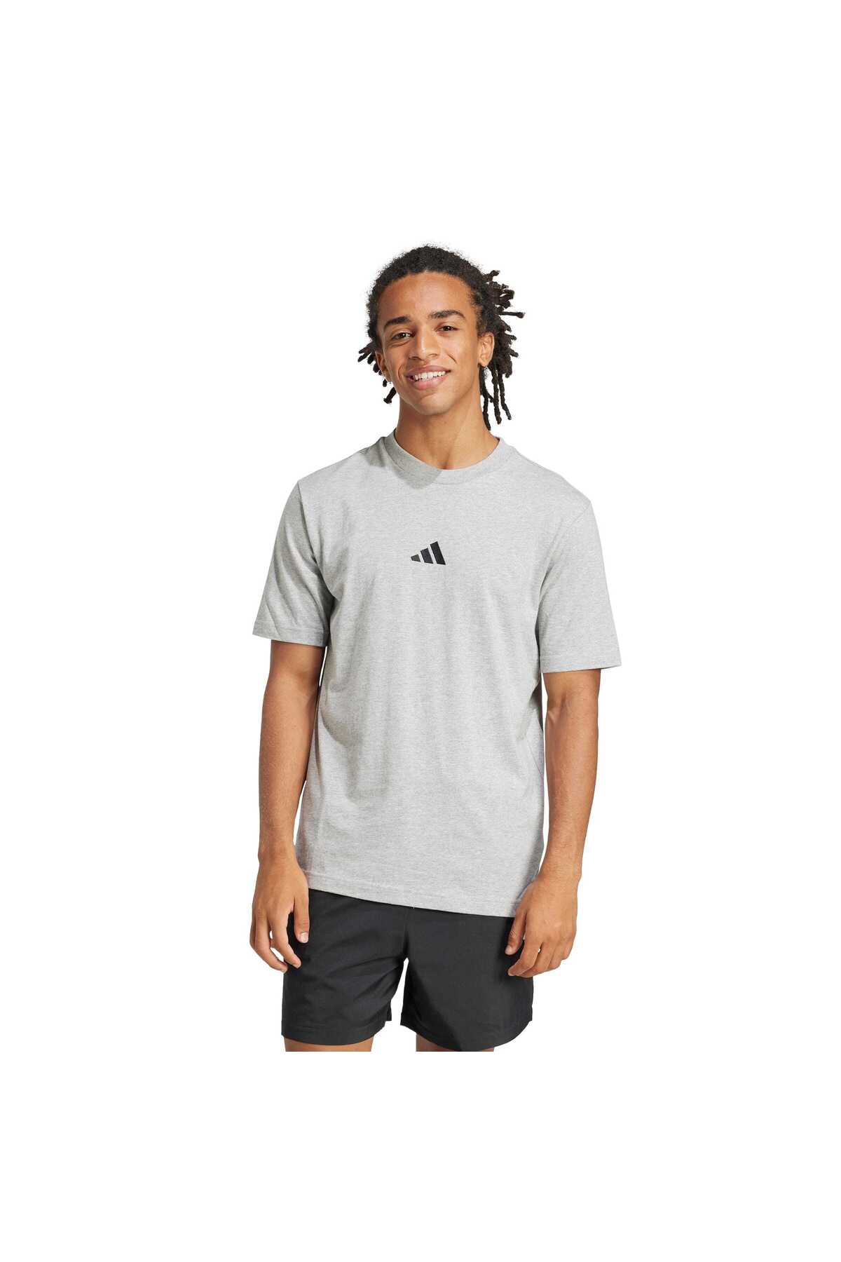 1_org_zoom تیشرت adidas آدیداس مردانه کژوال JF1091 خاکستری M Sl Sj T اورجینال - تصویر 1