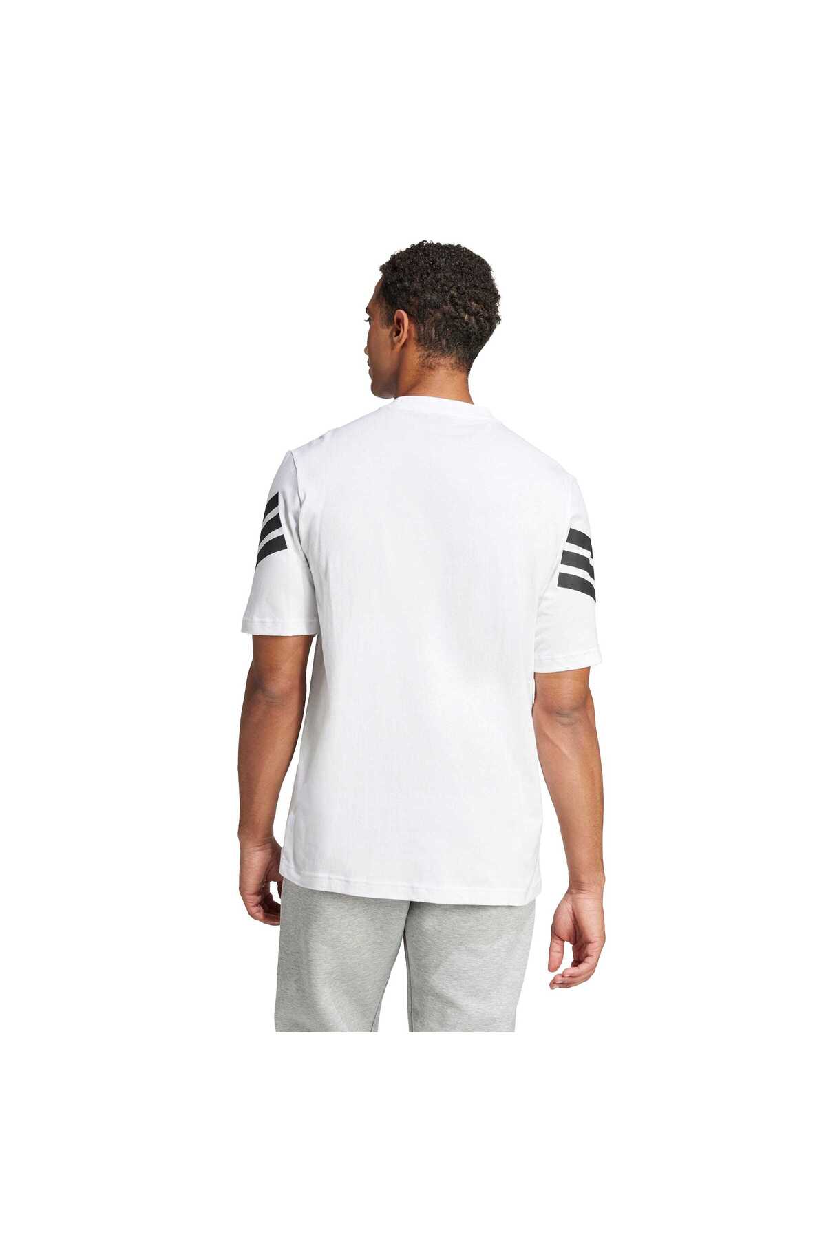 adidas M Fi 3S Reg T Erkek Spor T-shirt JD4880 görsel 2