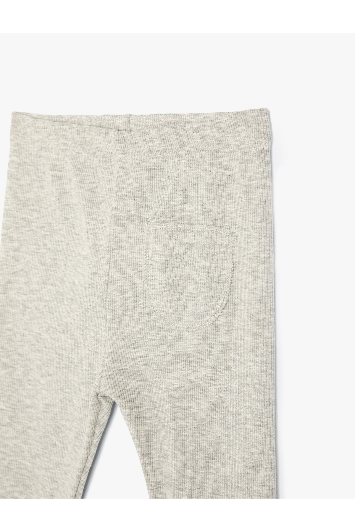 Koton Cep Detaylı Beli Lastikli Ribanalı Tayt fotoğrafı 3 (önizleme)