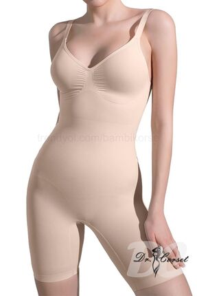 DC Tam Boy Toparlayıcı Korse Göbek Basen Baldır Inceltici Dikişsiz Sıkılaştır...
