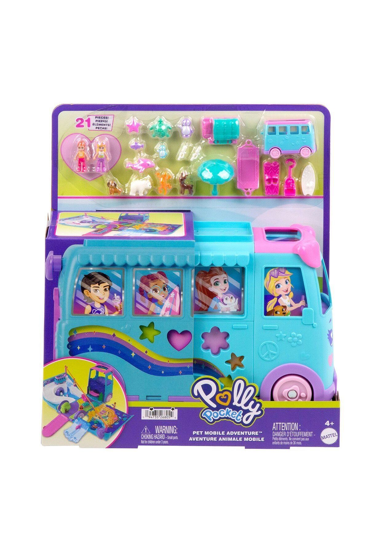 Polly Pocket ™ KARAVAN MACERASI™ oyun seti, mikro bebekler ve