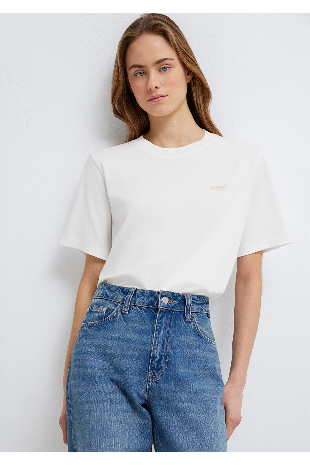 Mavi  Jeans Baskılı Ekru Tişört Regular Fit / Normal Kesim 1613804-80194 - Görsel 3