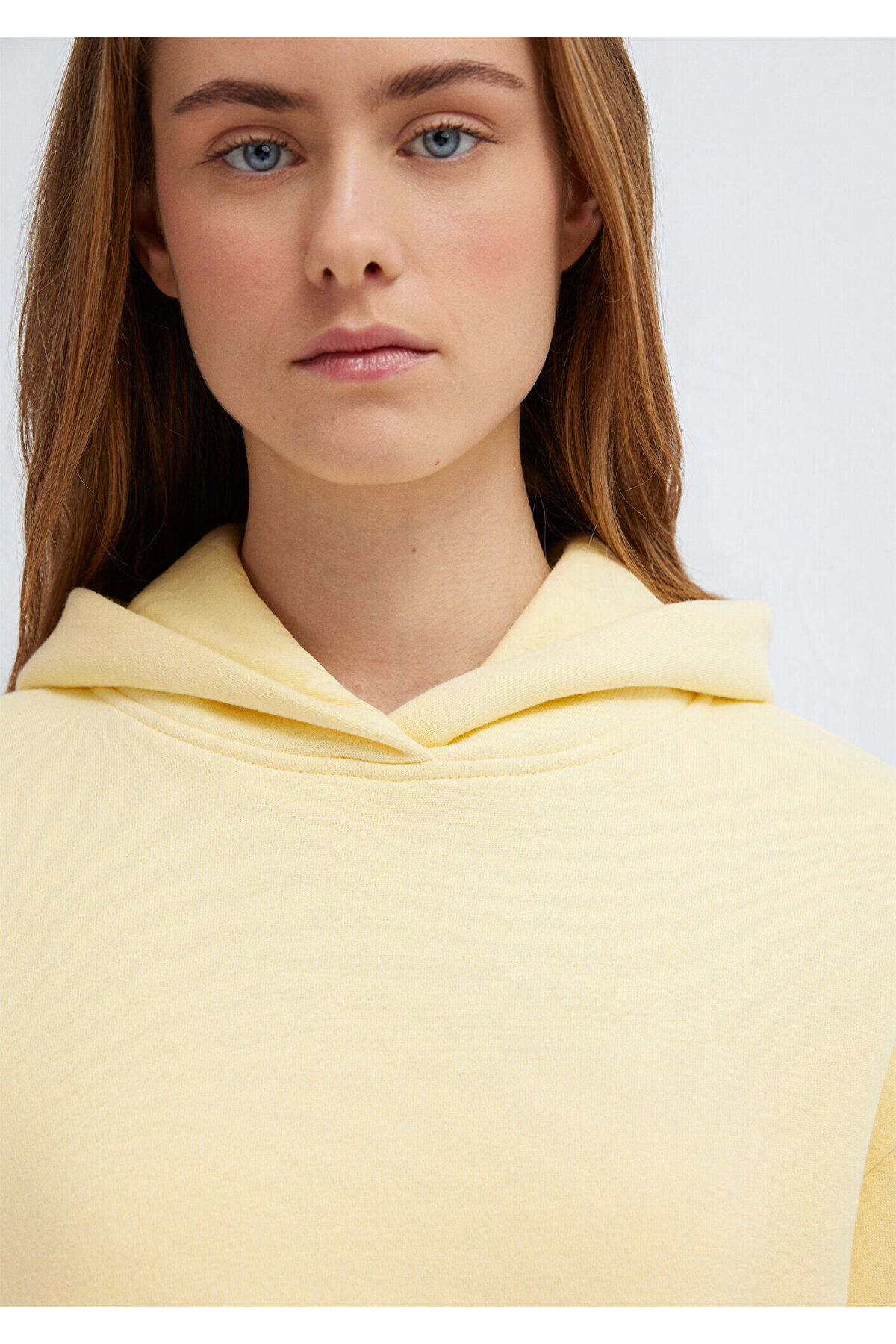 Mavi  Kapüşonlu Sarı Sweatshirt 1S10386-71187 - Görsel 7