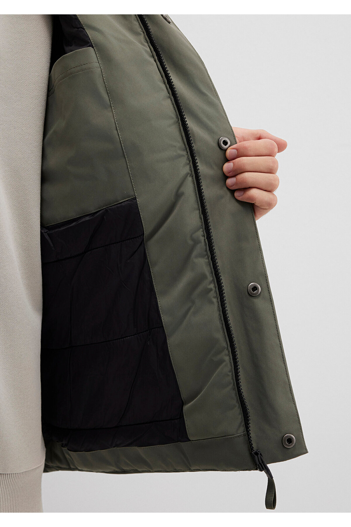 Mavi  Cep Detaylı Haki Mont 0110467-85485 - Görsel 6