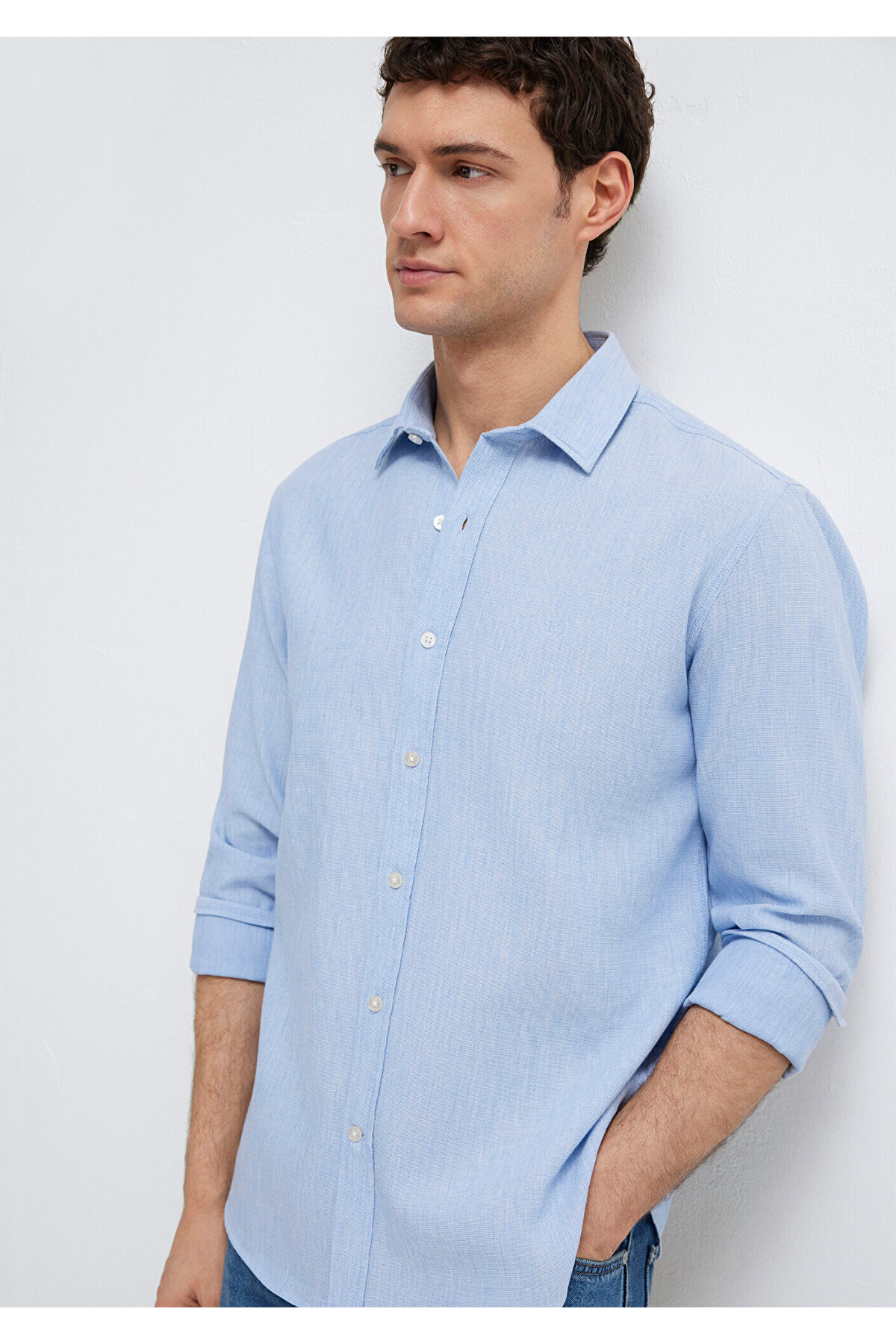 Mavi  Gömlek Slim Fit / Dar Kesim 0211656-88654 - Görsel 2