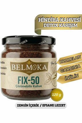 BELMOKA FIX-50 Bromelain ve Garcinia Katkılı Hindiba Kahvesi 120 gr