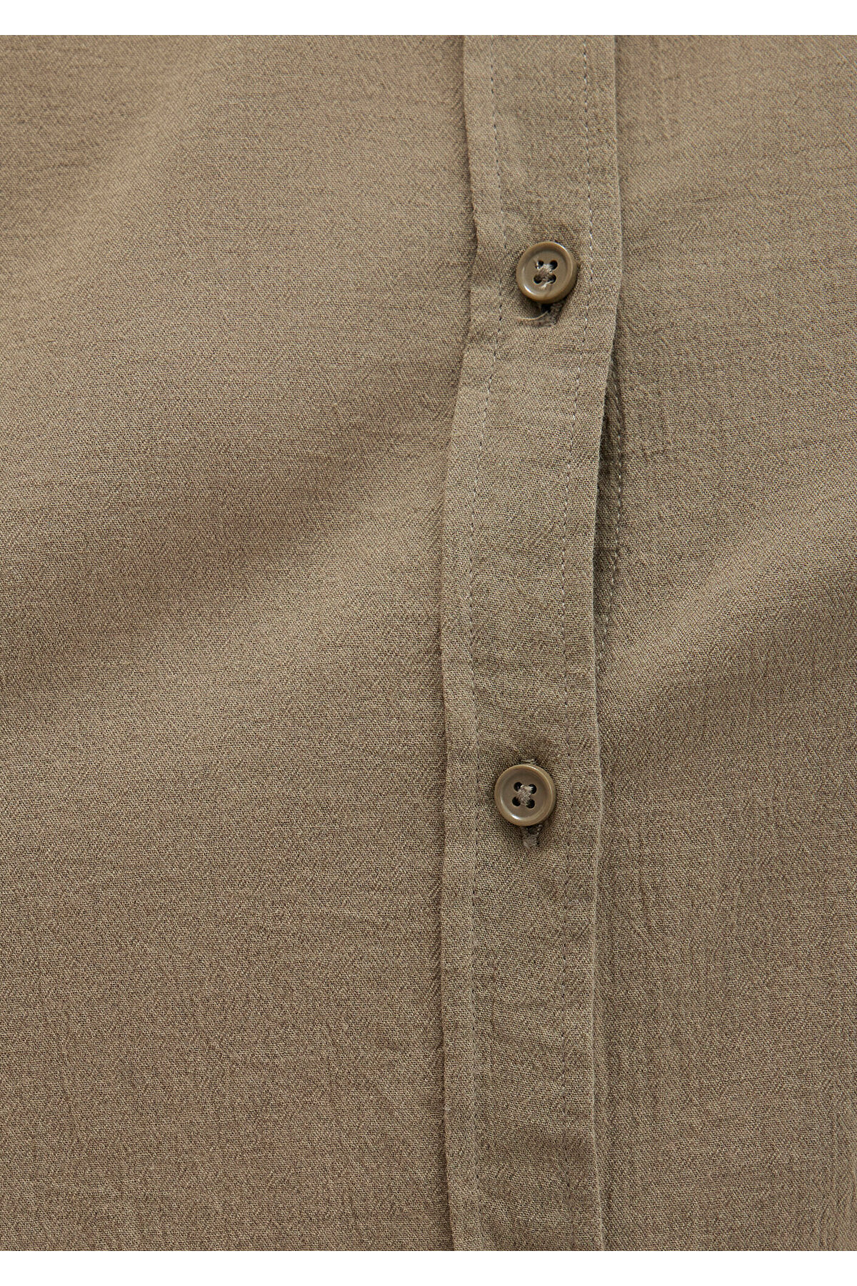 Haki Gömlek Loose Fit / Bol Rahat Kesim 1211171-71819 — سبز — تصویر 6 از 6