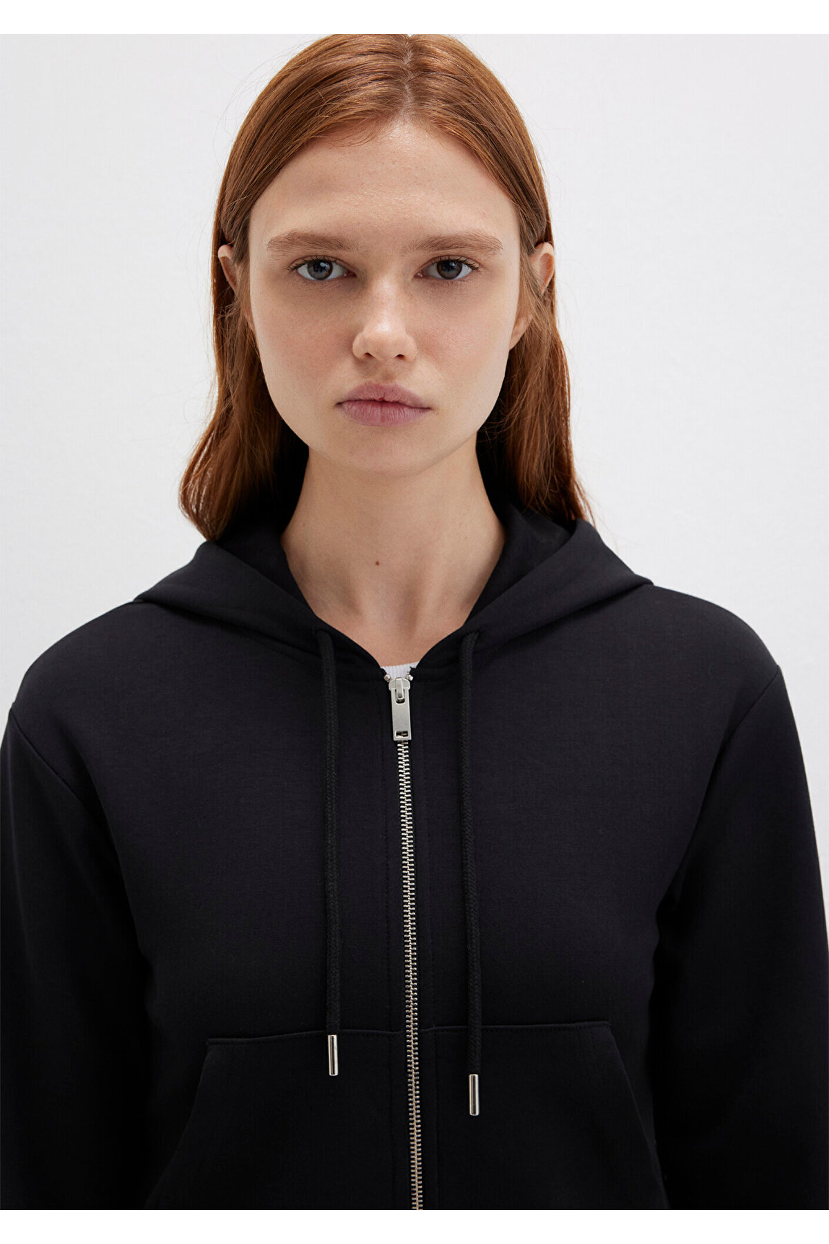 Mavi  Kapüşonlu Siyah İnterlok Sweatshirt 1S10424-900 - Görsel 6