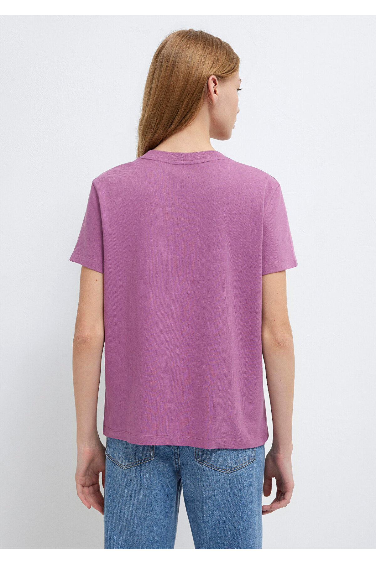 Mavi  Baskılı Mor Tişört Regular Fit / Normal Kesim 1612241-70987 - Görsel 5