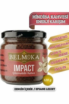 BELMOKA Impact Ginseng Lion's mane Guarana Magnezyum ve İnülin Katkılı Hindib...