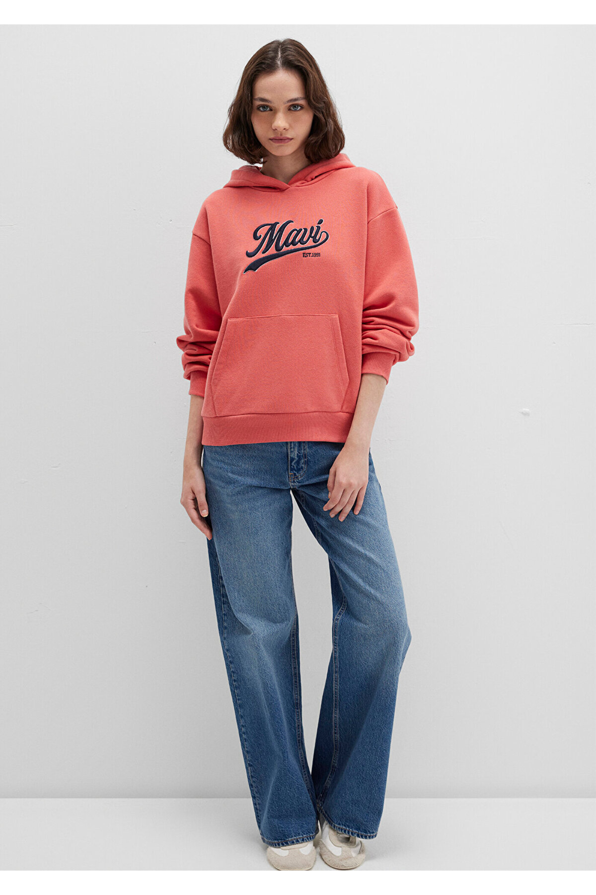 Mavi  Logo Baskılı Pembe Sweatshirt 1S10420-71076 - Görsel 2