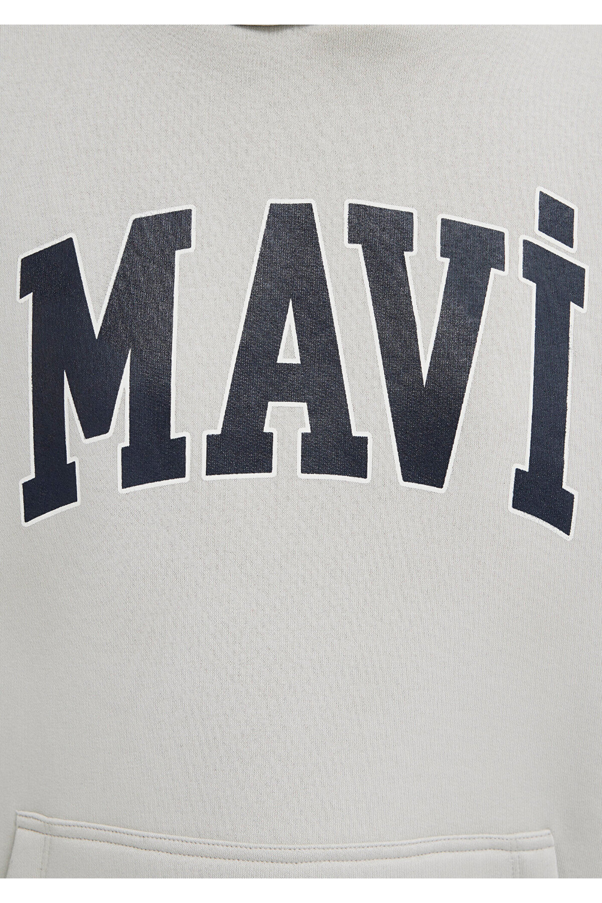 Mavi  Logo Baskılı Kapüşonlu Gri Sweatshirt 1600361-34322 - Görsel 8