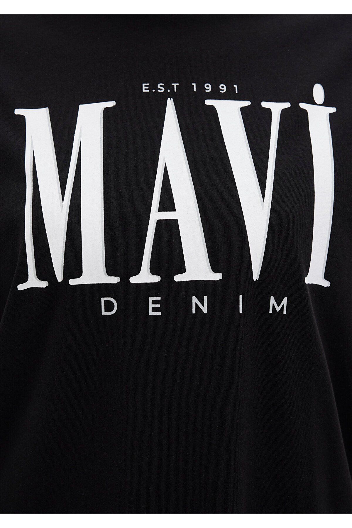 Mavi  Logo Baskılı Siyah Tişört Regular Fit / Normal Kesim 1611990-900 - Görsel 7