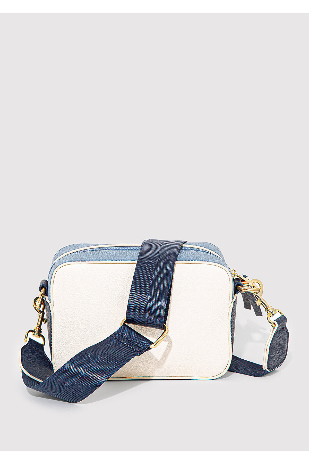 Mavi  Lacivert Askılı Ekru Çapraz Çanta 1910084-32184 - Görsel 3