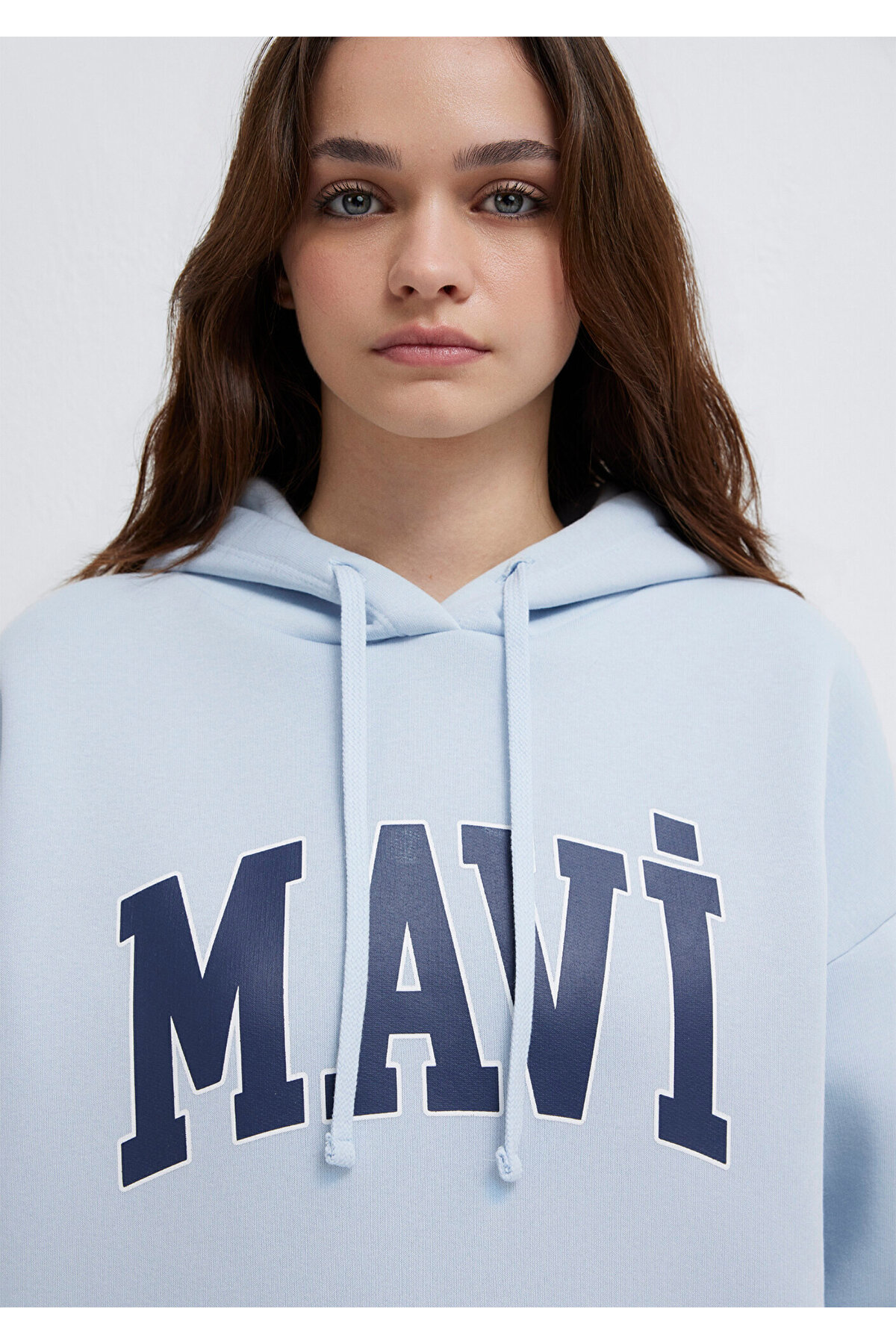 Mavi  Logo Baskılı Kapüşonlu Sweatshirt 1600361-70717 - Görsel 6