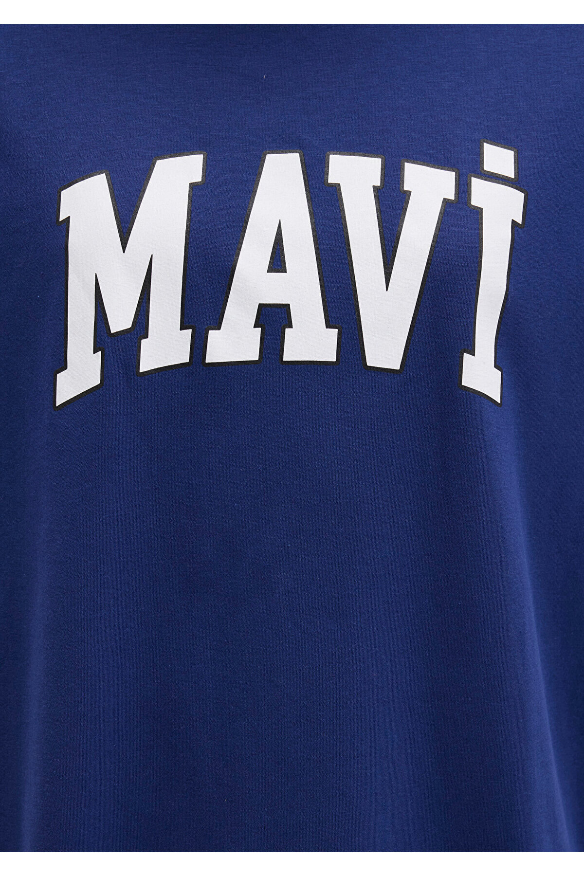 Mavi  Logo Baskılı Lacivert Tişört Oversize / Geniş Kesim 1600843-70722 - Görsel 6