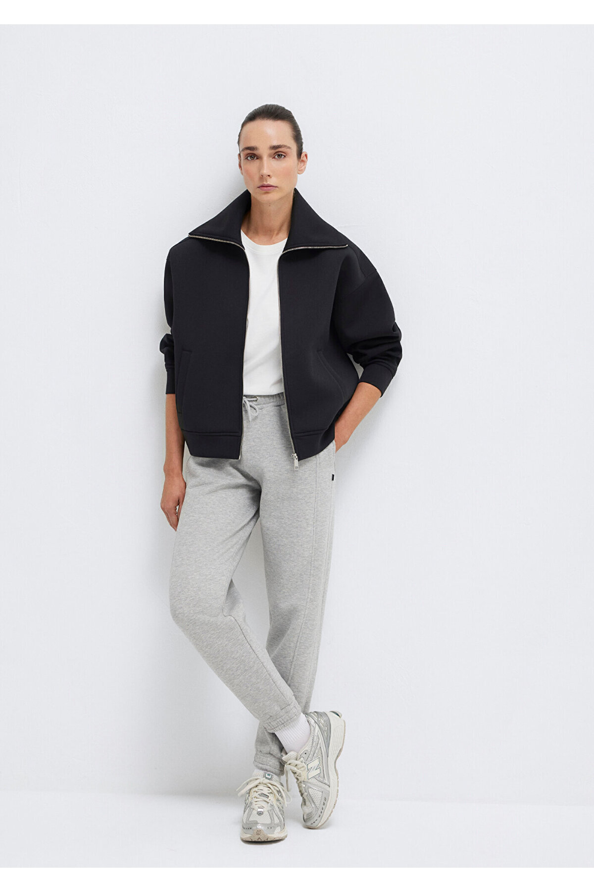 Mavi  Gri Basic Eşofman Altı 1600430-32175 - Görsel 2