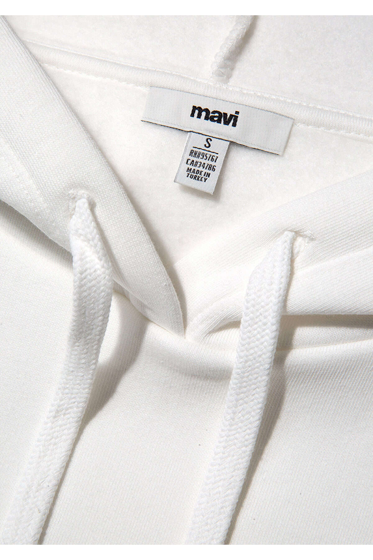Mavi  Logo Baskılı Kapüşonlu Beyaz Sweatshirt 1600361-81964 - Görsel 8
