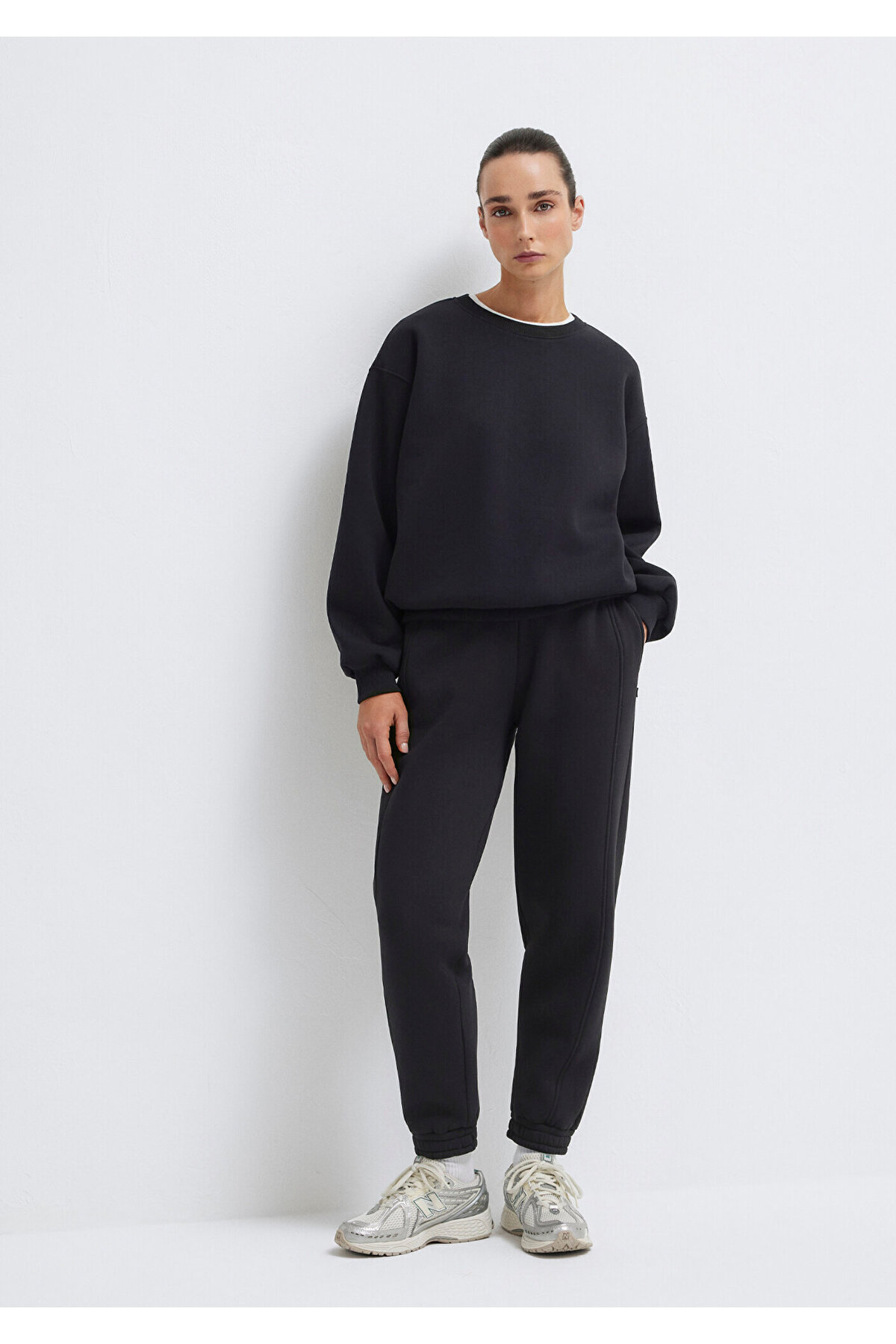 Mavi  Siyah Basic Eşofman Altı 1600430-900 - Görsel 2