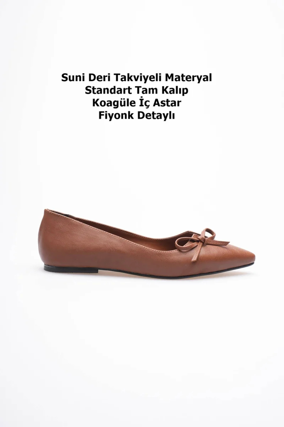 marchéo  Clara Kadın Taba Babet Ayakkabı - Görsel 6