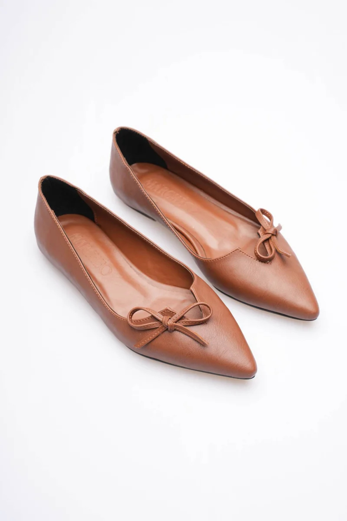 marchéo  Clara Kadın Taba Babet Ayakkabı - Görsel 7