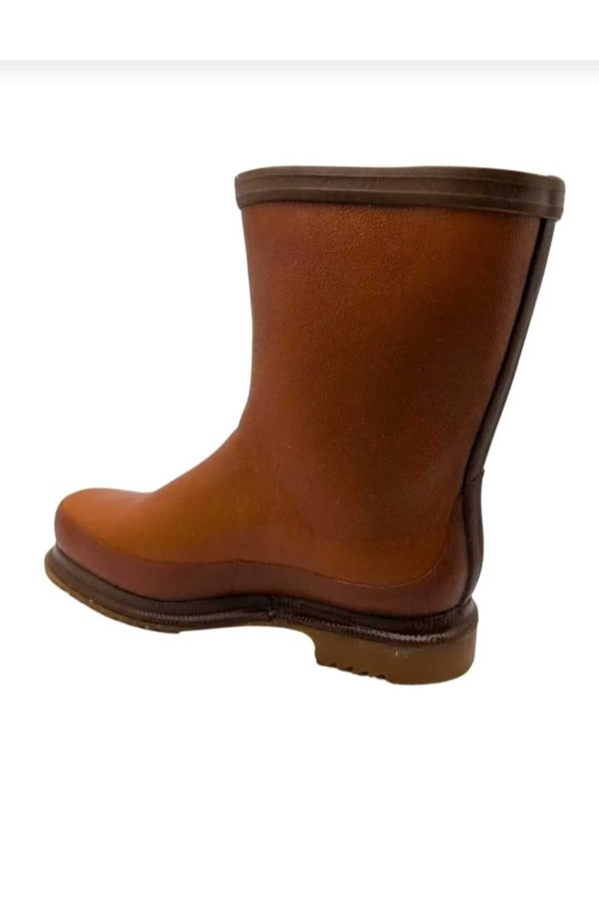 Derby  Erkek Turuncu Kauçuk Orta Kısa Konç Çizme - Görsel 3