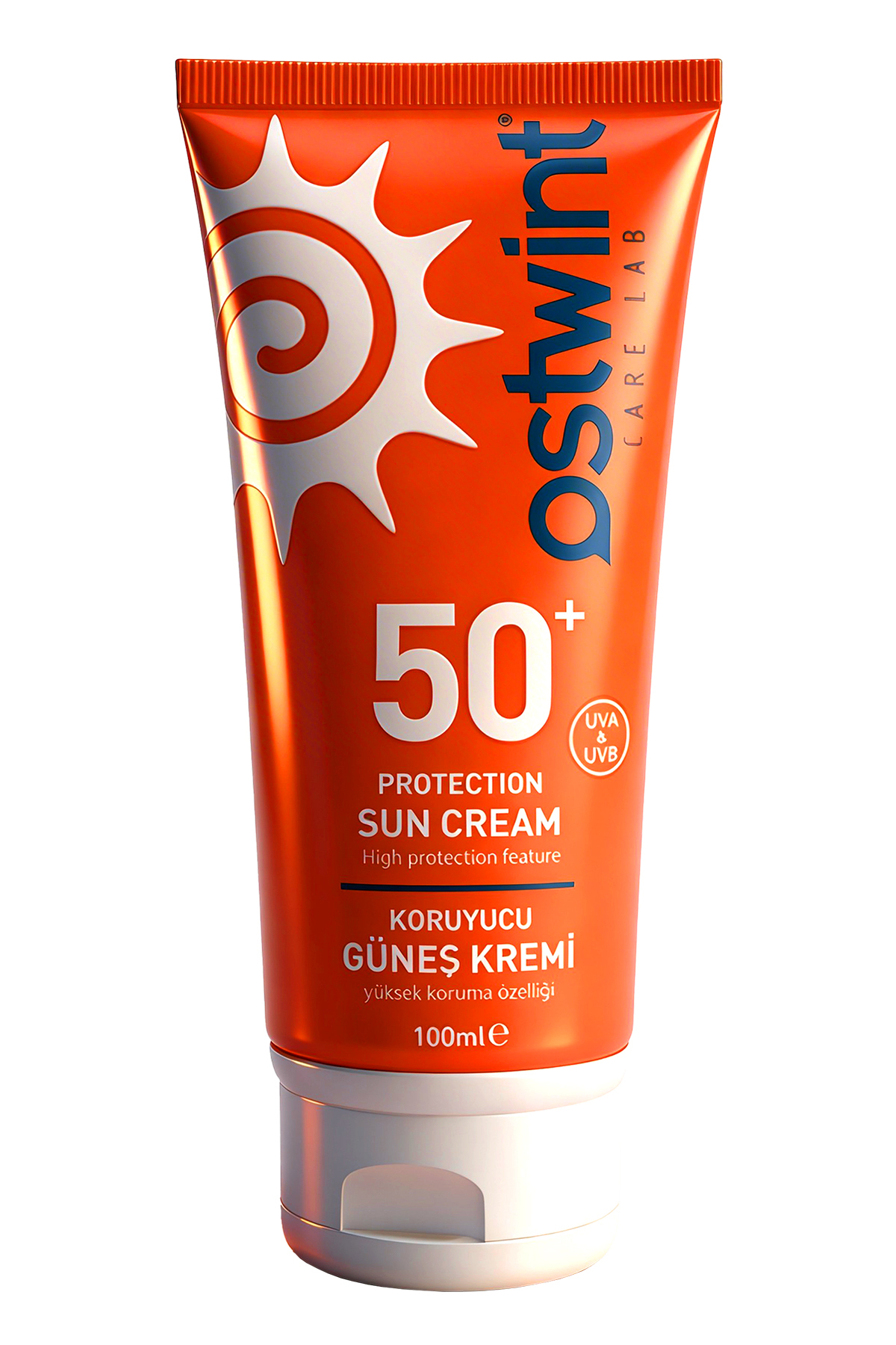 Ostwint Koruyucu Güneş Kremi SPF 50+ 100 ml – UVA UVB Güneş Koruması, Yüksek Koruma Faktörlü Güneş Kremi