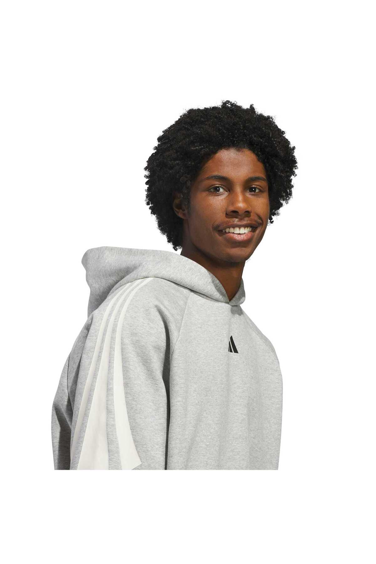 adidas 3S Hoody Unisex Spor Sweatshirt KB7540 görsel 6