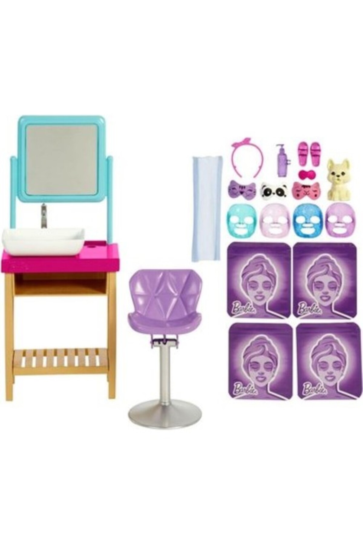 Barbie Welness Işıltı Dolu Spa Günü HCM82 Lİsanslı Ürün fotoğrafı 4 (önizleme)