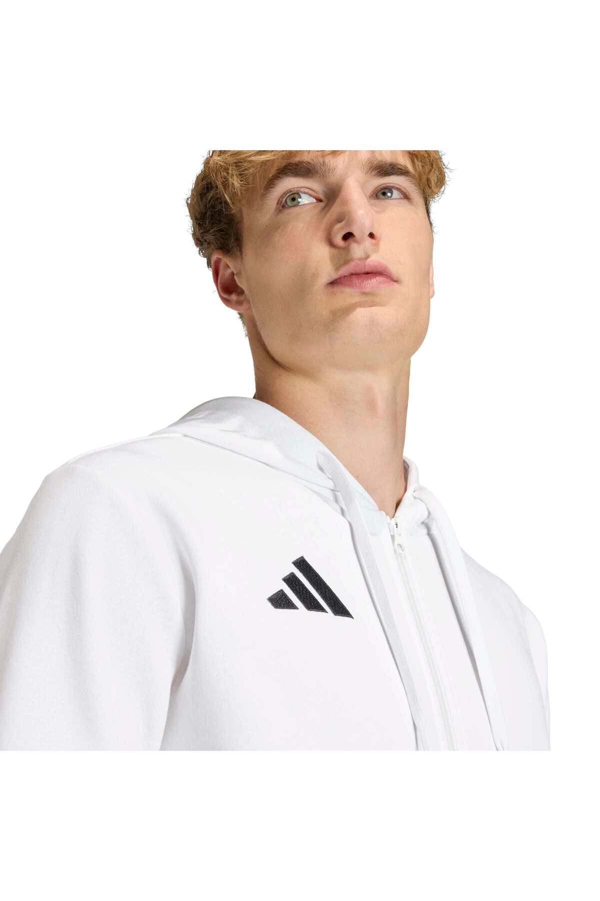 adidas Ent26 Fz Hood Erkek Spor Sweatshirt KF5943 görsel 4