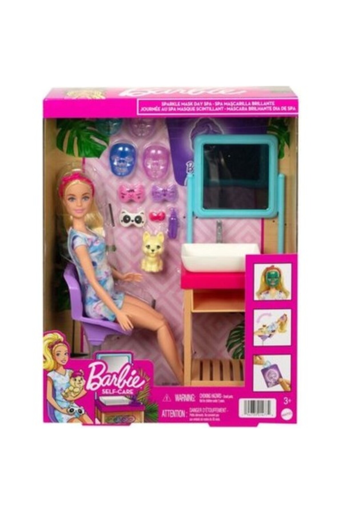 Barbie Welness Işıltı Dolu Spa Günü HCM82 Lİsanslı Ürün fotoğrafı 3 (önizleme)
