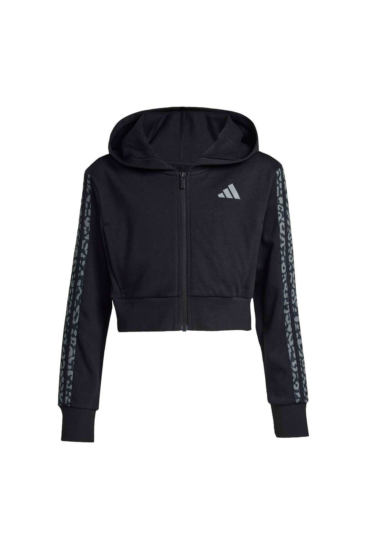 adidas Jg An 3S Ft Fz Genç Kız Spor Sweatshirt KB6985 görsel 4