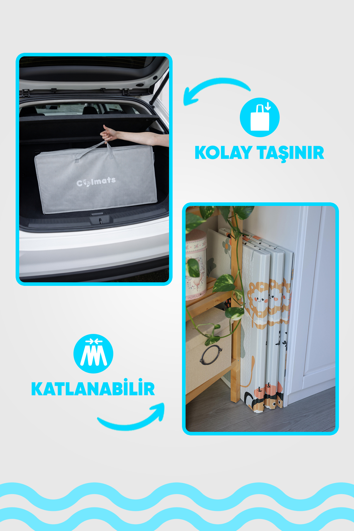 Coolmats 200x130x1 Cm Orman Şenliği Katlanabilir Oyun Matı fotoğrafı 6 (önizleme)