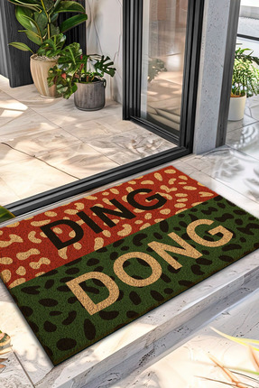 Decovetro Paspas Ding Dong Desenli Kapı Önü Paspası 40 x 60 cm