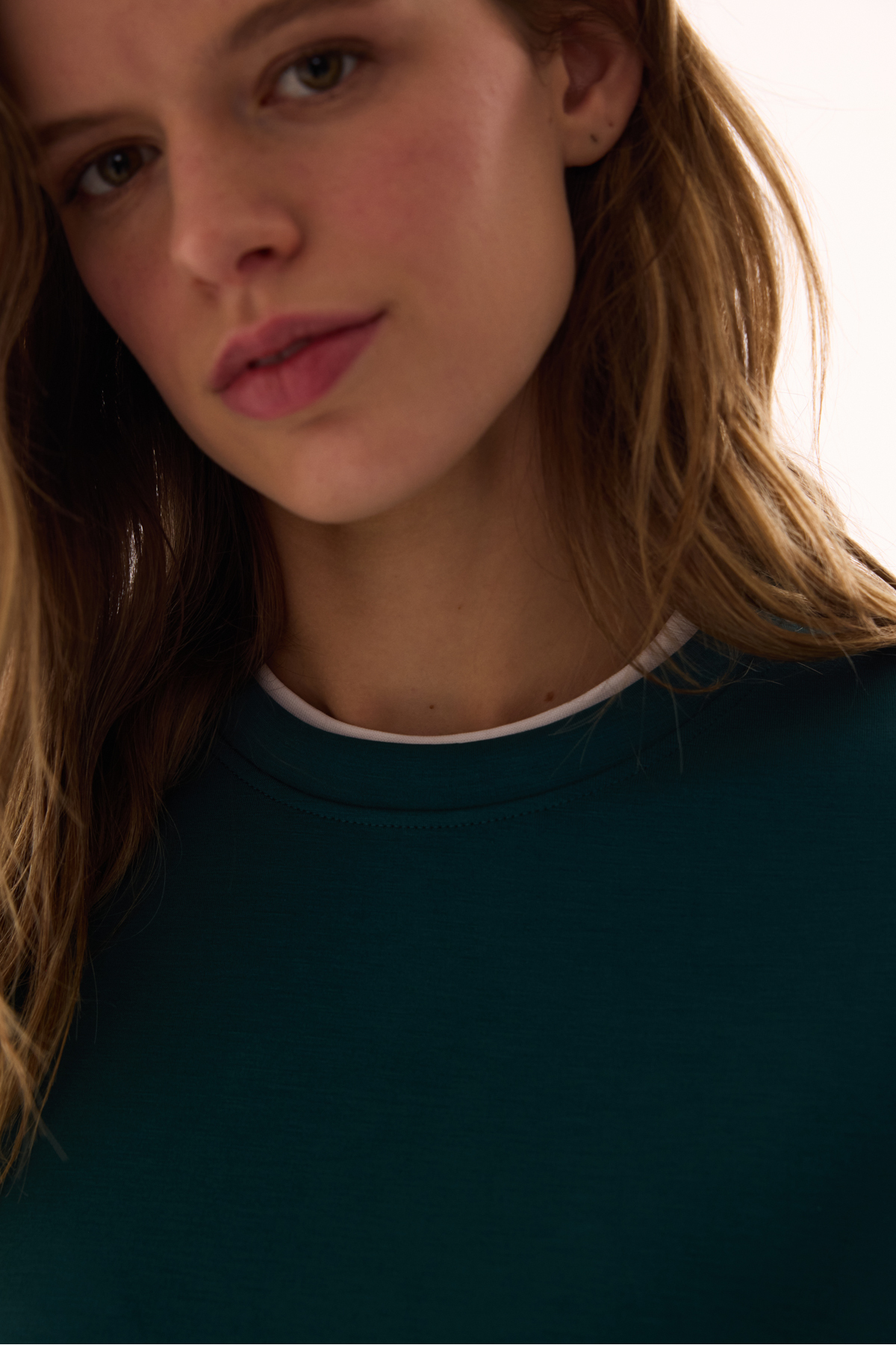 Penti  Petrol Yeşili Bisiklet Yaka Oversize Modal Sweatshirt - Görsel 3