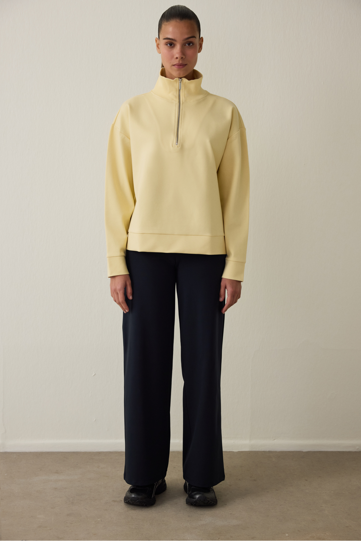 Penti  Sarı Front Zip Detail Sweatshirt - Görsel 2