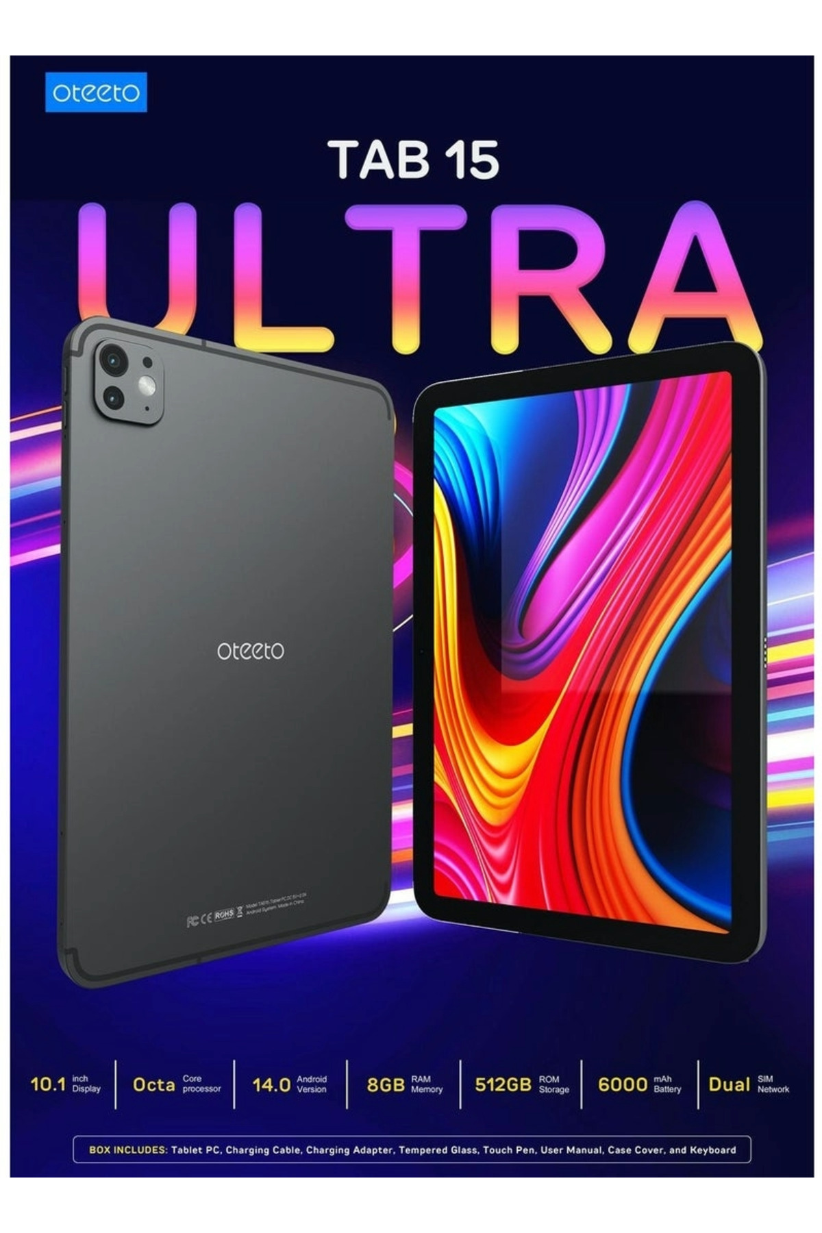 تاب 15 ألترا - شاشة 10.1ip ذاكرة وصول عشوائي (RAM)...