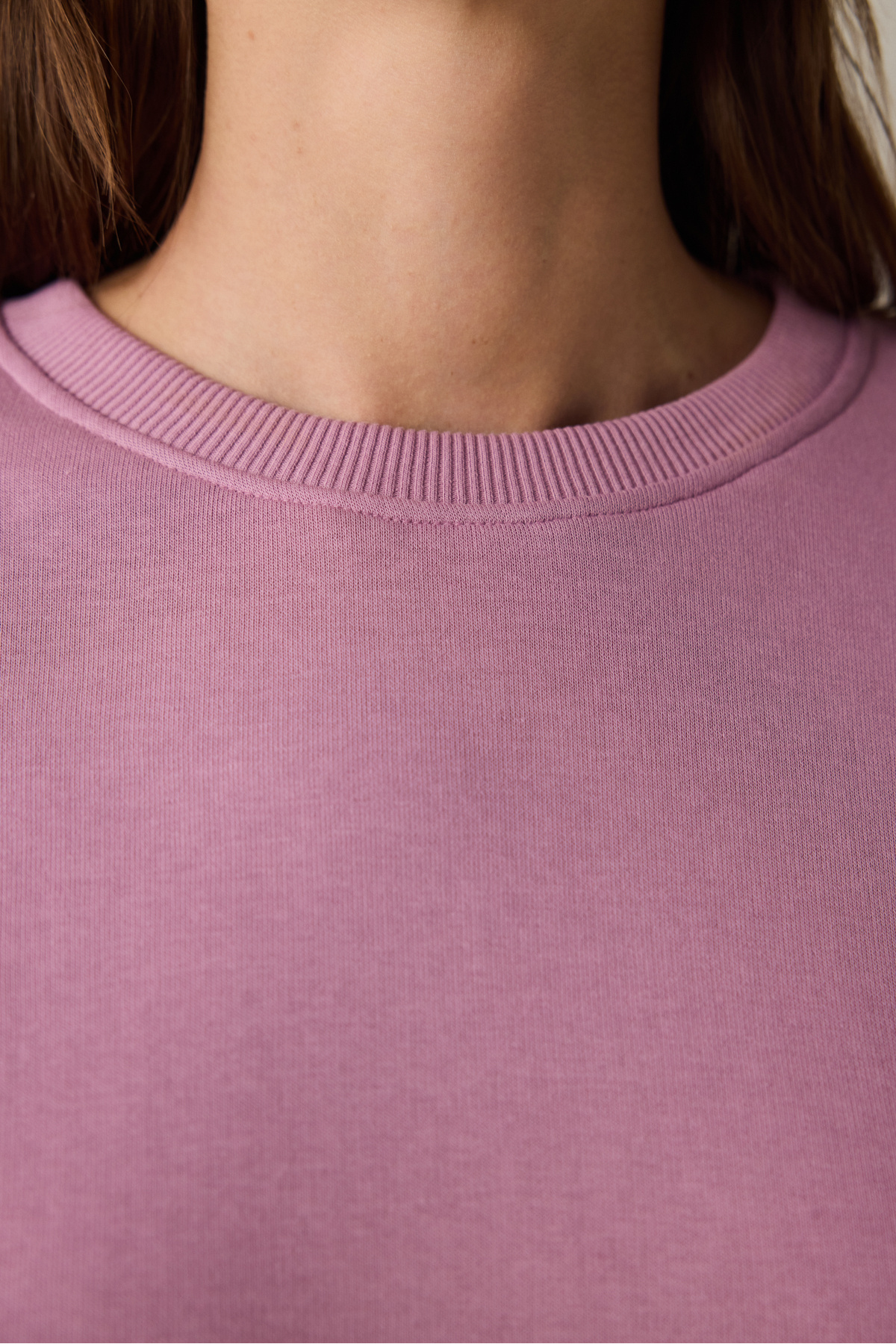 Penti  Lila Bisiklet Yaka Oversize Spor Sweatshirt - Görsel 3