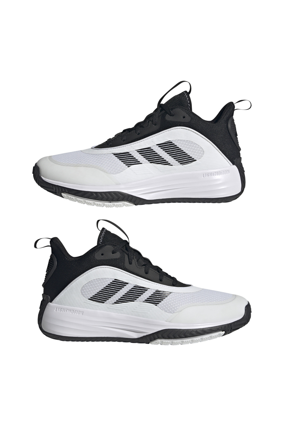 adidas Ownthe Game 3.0 Erkek Beyaz Basketbol Ayakkabısı görsel 6