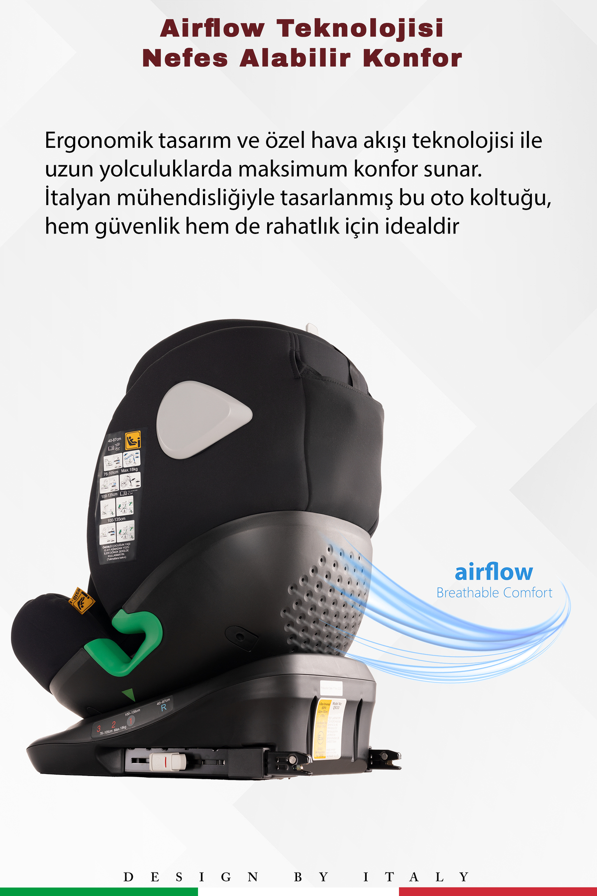 Prego Tronfix 360 Derece Dönebilen 0-36 Kg Isofixli I-size Oto Koltuğu fotoğrafı 6 (önizleme)