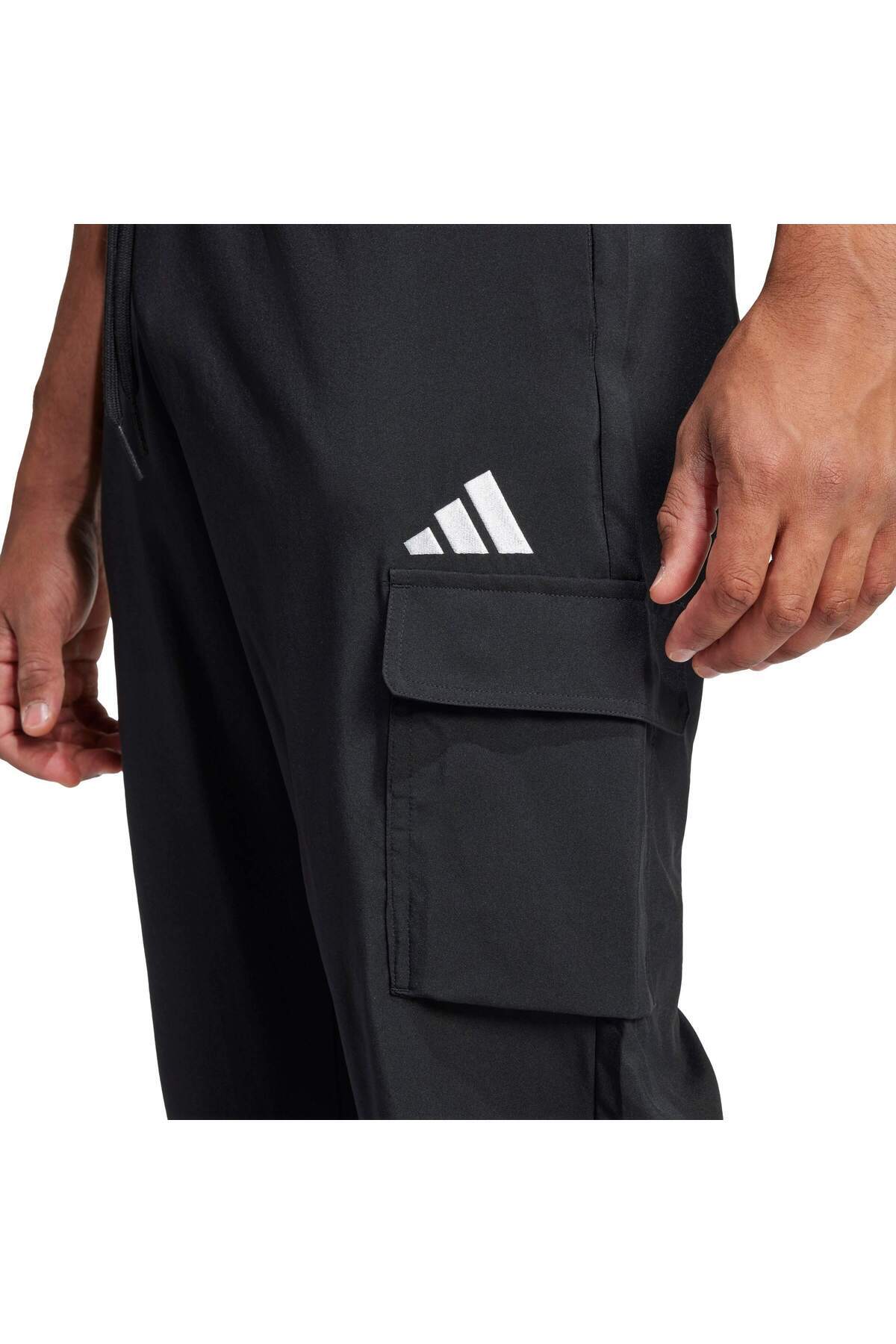 adidas Essentials Small Logo Cargo Eşofman Altı görsel 5