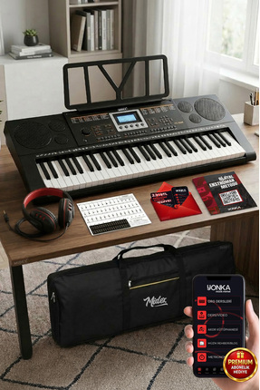 Midex Ps-3500k Tuş Hassasiyetli 61 Tuşlu Org (ÇANTA KULAKLIK NOTALIK ADAPTÖR ...