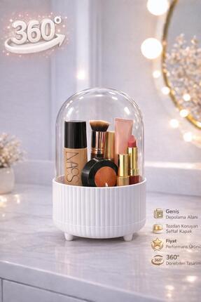 Blackstar Şeffaf Kapaklı 360 Dönebilen Fırça Kozmetik Makyaj Düzenleyici Orga...