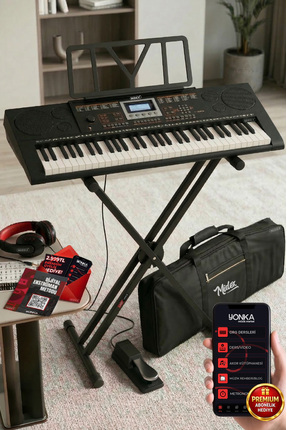 Midex Ps-3500ksp Tuş Hassasiyetli 61 Tuşlu Org Sustain Pedal (STAND PEDAL ÇAN...