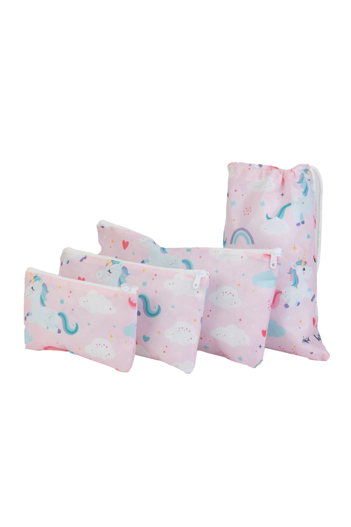 Textile sweet 7'li Unicorn Desenli Bebek Doğum Hastane Çıkışı Çantası Seti Düzenleyici Çok Amaçlı Organizer fotoğrafı 5 (önizleme)