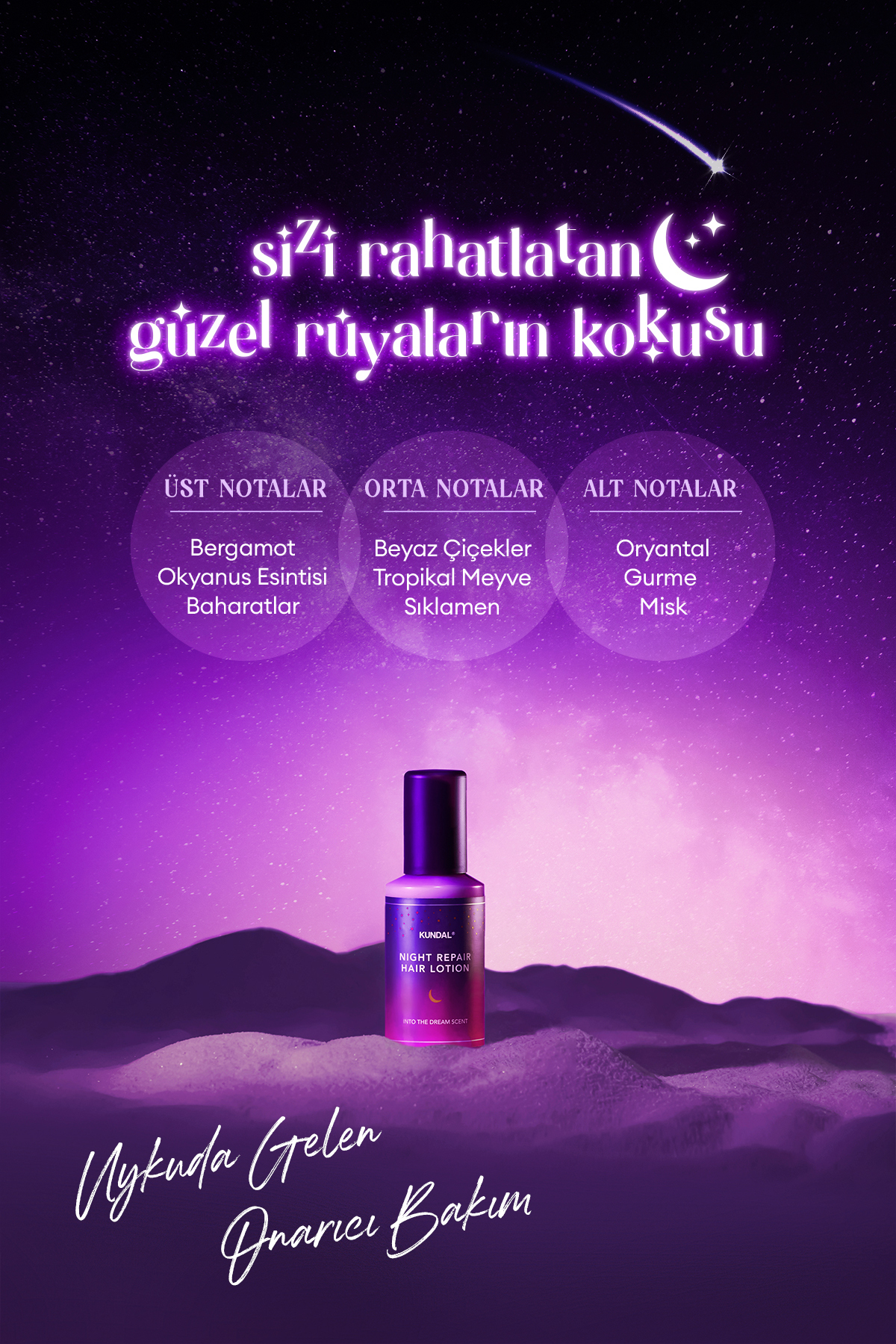 Gece Boyu Saçları Besleyen, Onaran ve Nemlendiren Saç Bakım Losyonu Night Repair Hair Lotion — 7237 — تصویر 7 از 9