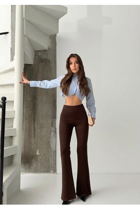 DEMORA Official İspanyol Paça taşlı pantolon