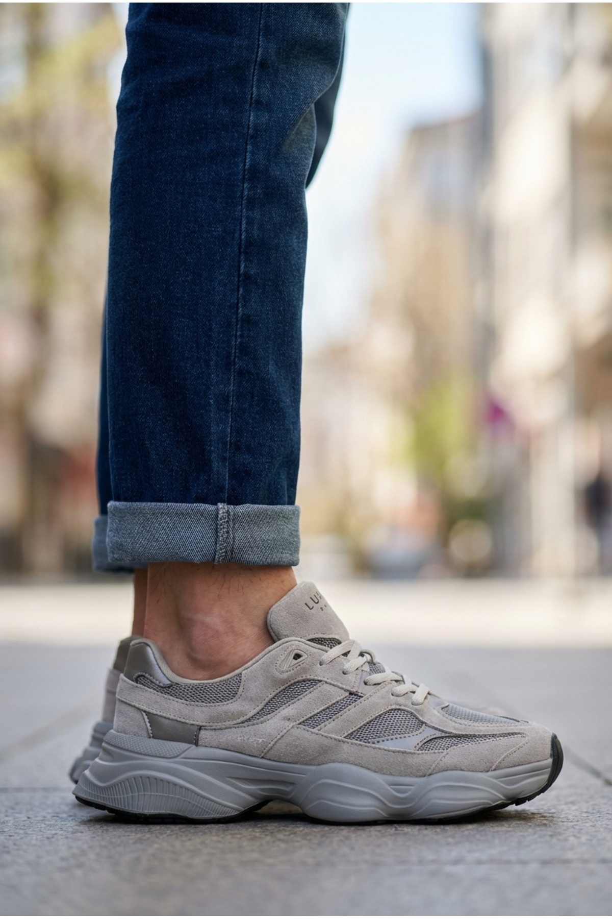 Lufian Mery Mark Kadın Erkek Unisex Deri Sneaker 90-60 Spor