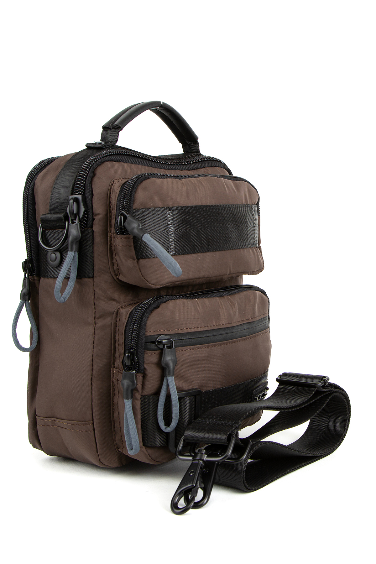 Necati Çanta  Çapraz Askılı Postacı El Ve Omuz Çantası Kahverengi - Görsel 5