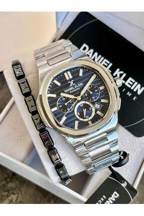 Daniel Klein Exclusive Erkek Kol Saati Çelik Kordon 5 Atm Su Geçirmez+Bilekli...